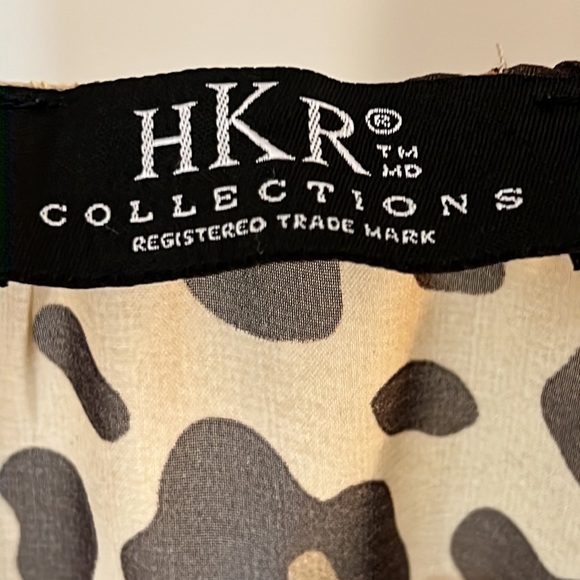 Blouse leopard print size M/L lightweight HKR Collections - Picture 3 of 9
